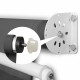 1.5m x 2.1m Retractable Fixed Pivot Arm Awning - Grey Image 6 thumbnail