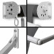 1.5m x 2.1m Retractable Fixed Pivot Arm Awning - Grey Image 7 thumbnail