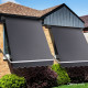 1.5m x 2.1m Retractable Fixed Pivot Arm Awning - Grey Image 9 thumbnail