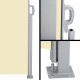 Instahut Retractable Side Awning Shade 2 x 3m - Beige Image 5 thumbnail