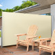 Instahut Retractable Side Awning Shade 2 x 3m - Beige Image 7 thumbnail
