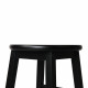 Set of 2 Beech Wood Backless Bar Stool - Black Image 5 thumbnail