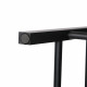 Set of 2 Beech Wood Backless Bar Stool - Black Image 7 thumbnail