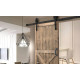2.44m Classic Sliding Barn Single Door Track Kit Image 1 thumbnail
