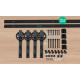 3M Antique Classic Double Sliding Barn Door Hardware Track Roller Kit Image 3 thumbnail