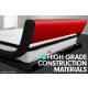 Queen Size Faux Leather Curved Bed Frame - Red Image 5 thumbnail