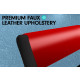 Queen Size Faux Leather Curved Bed Frame - Red Image 4 thumbnail