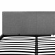 Double Size Fabric and Wood Bed Frame Headborad - Grey Image 5 thumbnail