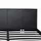 Queen Size PU Leather and Wood Bed Frame Headborad - Black Image 6 thumbnail