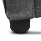 Double Size Fabric Bed Frame Headboard with Drawers - Charcoal Image 11 thumbnail