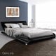 Queen Size PU Leather Bed Frame - Black Image 8 thumbnail
