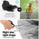 Bird Netting Net Anti Pest Fruit Trees Plant 10x30m 30GSM Black Image 7 thumbnail