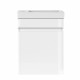 Bathroom Vanity Ceramic Basin Sink Cabinet Wall Hung White Image 2 thumbnail