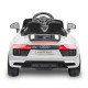 R8 Spyder Audi Licensed Kids Electric Ride On Car Remote Control White Image 3 thumbnail