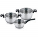 Aron 6pcs Non-stick Casserole Insulated Saucepan Stock Pot Image 1 thumbnail