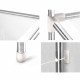 Large 3 Tier Laundry Storage Rack - Silver Image 4 thumbnail