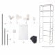 Large 3 Tier Laundry Storage Rack - Silver Image 5 thumbnail