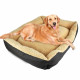 Deluxe Soft Washable Dog Cat Pet Warm Basket Bed Brown Xl Image 1 thumbnail