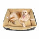 Deluxe Soft Washable Dog Cat Pet Warm Basket Bed Brown Xl Image 1 thumbnail