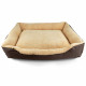 Deluxe Soft Washable Dog Cat Pet Warm Basket Bed Brown Xl Image 3 thumbnail