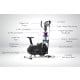 5-in-1 Powertrain Elliptical Cross Trainer & Spin Bike with Dumbbell Set Image 3 thumbnail