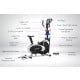 6-in-1 Powertrain Elliptical Exercise Bike with Weights and Twist Disc Image 8 thumbnail