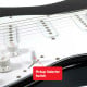 Karrera Full Size Electric Guitar - Black Image 3 thumbnail