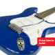 Karrera Full Size Electric Guitar - Blue Image 3 thumbnail