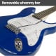 Karrera Full Size Electric Guitar - Blue Image 4 thumbnail