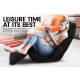 Adjustable Cushioned Floor Gaming Lounge Chair 174 x 56 x 15cm - Black Image 4 thumbnail