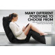 Adjustable Cushioned Floor Gaming Lounge Chair 174 x 56 x 15cm - Black Image 8 thumbnail