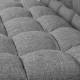 Lounge Sofa Bed Double Floor Folding Fabric Grey Image 5 thumbnail