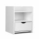 Bedside Table Drawer - White Image 1 thumbnail