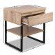 Artiss Chest Style Metal Bedside Table Image 1 thumbnail