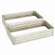 Green Fingers Set of 2 210cm x 90cm Raised Garden Bed - Cream Image 1 thumbnail
