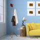 Wooden Clothes Stand with 6 Hooks - Beige Image 8 thumbnail