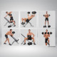 20kg Home Gym Adjustable Dumbbell/Barbell Set by Powertrain Image 7 thumbnail