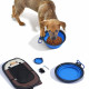 Portable Pet Playpen With Collapsible Bowl In Brown 62