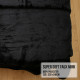 Laura Hill 600GSM Double-Sided Black Queen Size Faux Mink Blanket Image 4 thumbnail