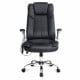8 Point PU Leather Massage Chair - Black Image 3 thumbnail