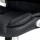 8 Point PU Leather Massage Chair - Black Image 7 thumbnail