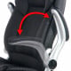 8 Point PU Leather Massage Chair - Black Image 8 thumbnail