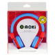 Moki Kids Safe Headphones- Blue/Red Image 2 thumbnail