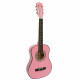 Childrens no-cut acoustic guitar - Pink thumbnail