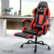 Gaming Office Chair Computer Seating Racer Black and Red Image 5 thumbnail
