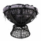 Gardeon Papasan Chair and Side Table - Black Image 4 thumbnail