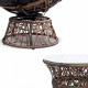 Garden Papasan Chair with Side Table Set - Brown Image 6 thumbnail