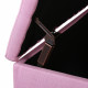 Premium Storage Ottoman Faux Linen - Pink Image 4 thumbnail