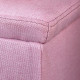 Premium Storage Ottoman Faux Linen - Pink Image 5 thumbnail