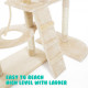 Cat Tree Scratcher DANIE 177 cm - BEIGE Image 6 thumbnail